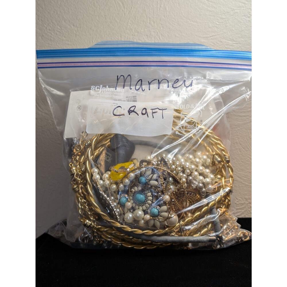 Jewelry Lot Marney Repurpose Bag 4 Plus Lbs Beads/Craft/Repurpose Pieces - Picture 9 of 9
